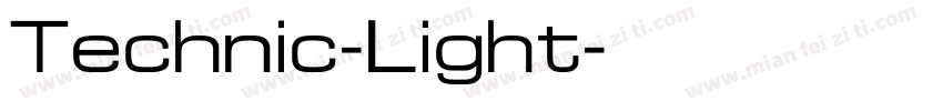 Technic-Light字体转换