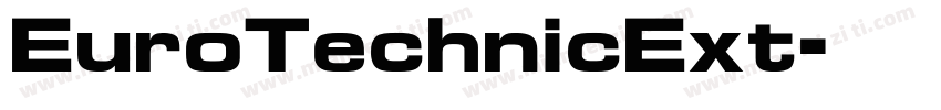 EuroTechnicExt字体转换