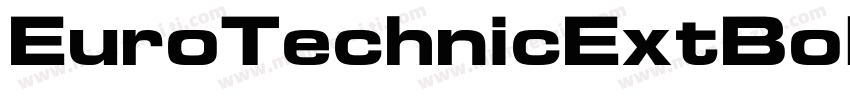 EuroTechnicExtBoldOu字体转换