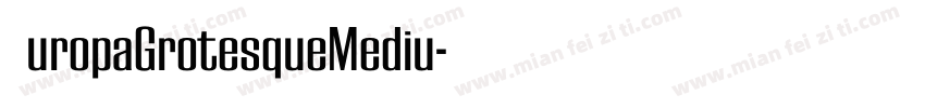 EuropaGrotesqueMediu字体转换