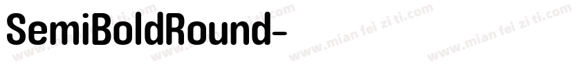 SemiBoldRound字体转换