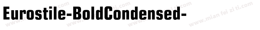 Eurostile-BoldCondensed字体转换