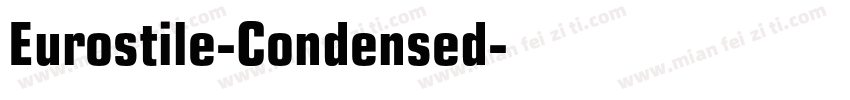 Eurostile-Condensed字体转换