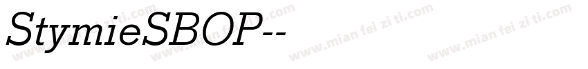 StymieSBOP-字体转换