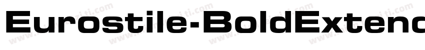 Eurostile-BoldExtendedTwo字体转换