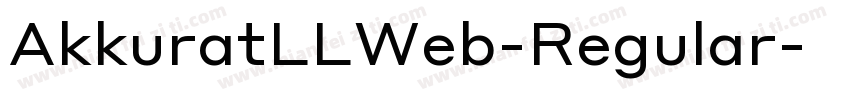 AkkuratLLWeb-Regular字体转换