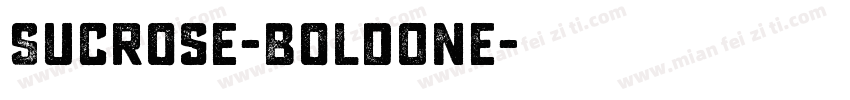 Sucrose-BoldOne字体转换