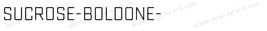 Sucrose-BoldOne字体转换