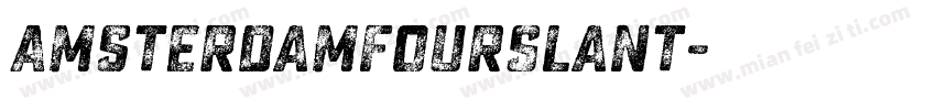 AmsterdamFourSlant字体转换