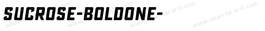 Sucrose-BoldOne字体转换