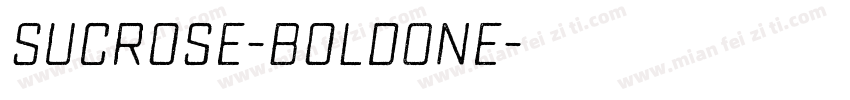 Sucrose-BoldOne字体转换
