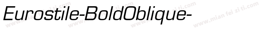Eurostile-BoldOblique字体转换