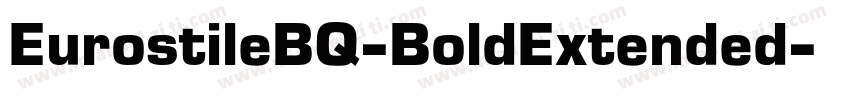 EurostileBQ-BoldExtended字体转换