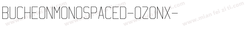BucheonMonospaced-qZonx字体转换