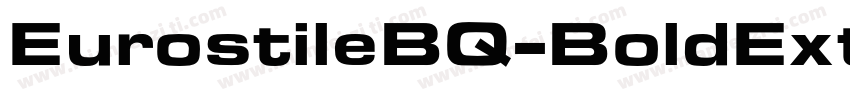 EurostileBQ-BoldExtended字体转换