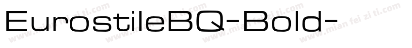 EurostileBQ-Bold字体转换