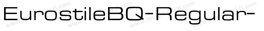 EurostileBQ-Regular字体转换