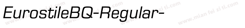 EurostileBQ-Regular字体转换