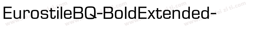 EurostileBQ-BoldExtended字体转换