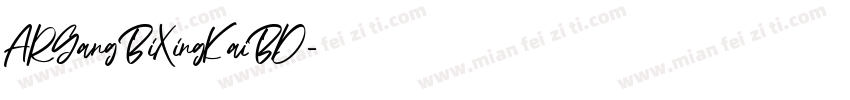 ARGangBiXingKaiBD字体转换