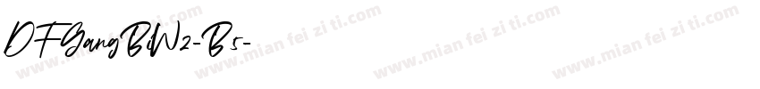 DFGangBiW2-B5字体转换