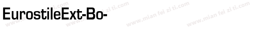 EurostileExt-Bo字体转换
