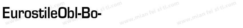 EurostileObl-Bo字体转换