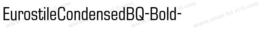 EurostileCondensedBQ-Bold字体转换