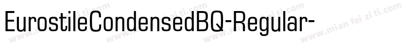 EurostileCondensedBQ-Regular字体转换