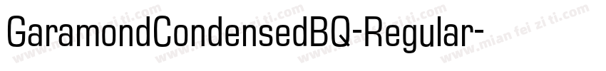 GaramondCondensedBQ-Regular字体转换