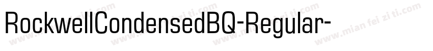 RockwellCondensedBQ-Regular字体转换