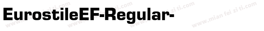 EurostileEF-Regular字体转换