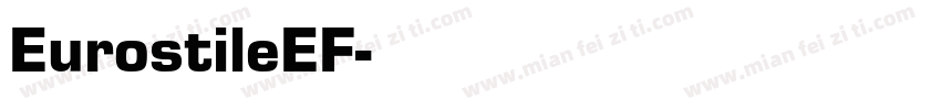 EurostileEF字体转换