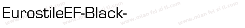EurostileEF-Black字体转换