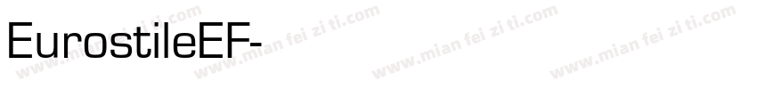 EurostileEF字体转换