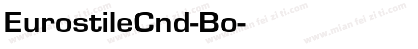 EurostileCnd-Bo字体转换