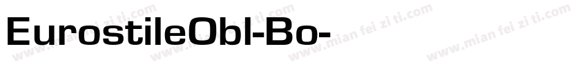 EurostileObl-Bo字体转换