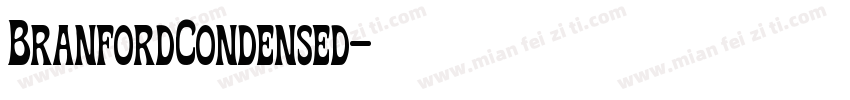 BranfordCondensed字体转换