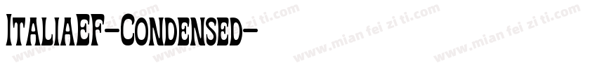 ItaliaEF-Condensed字体转换