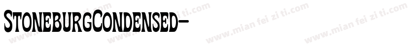StoneburgCondensed字体转换