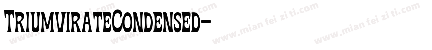 TriumvirateCondensed字体转换