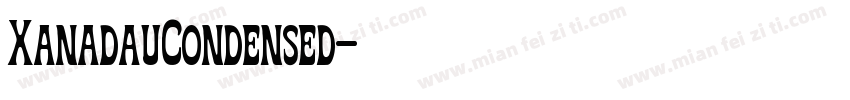 XanadauCondensed字体转换