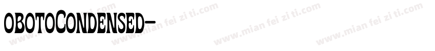obotoCondensed字体转换