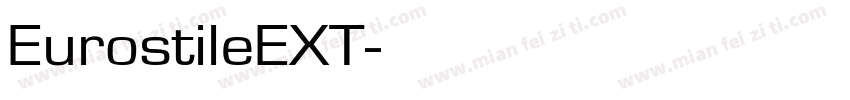 EurostileEXT字体转换