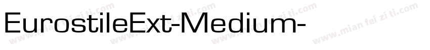 EurostileExt-Medium字体转换
