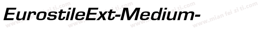 EurostileExt-Medium字体转换