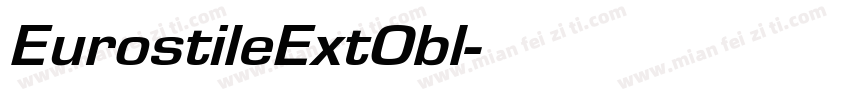 EurostileExtObl字体转换