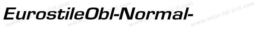 EurostileObl-Normal字体转换