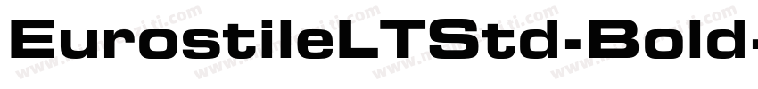 EurostileLTStd-Bold字体转换