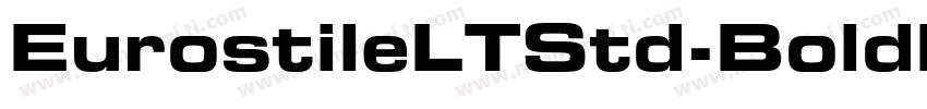 EurostileLTStd-BoldEx2字体转换